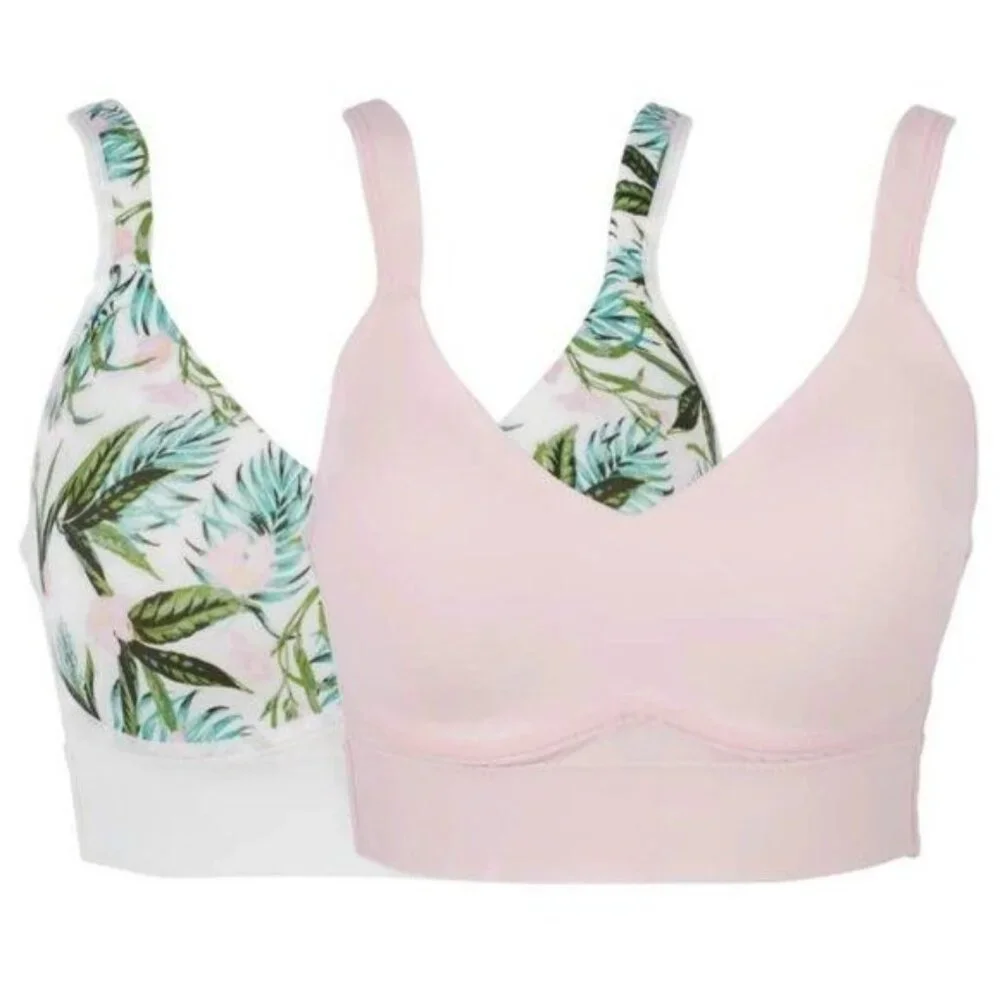 Rhonda Shear Molded Cup Bra with Mesh Back Set of Two X LARGE - Picture 4 of 10